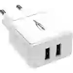 Ansmann HomeCharger HC212 USB Ladegerät 12W 2x USB-A Weiß Innenbereich Ansmann HomeCharger HC212 USB Ladegerät 12W 2x USB-A Weiß Innenbereich