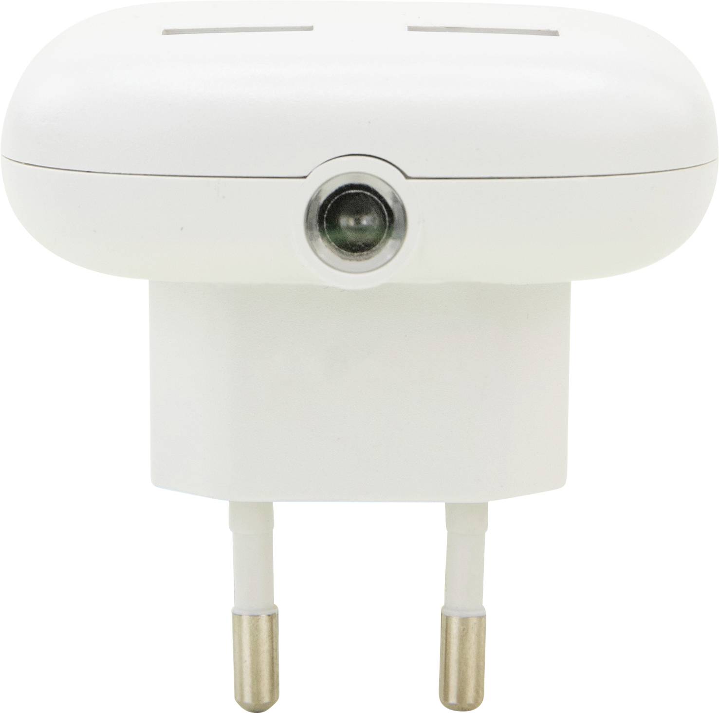 Ansmann NL15AC-2USB 1600-0407 Nachtlicht, Wandleuchte Oval LED Warmweiß Weiß