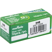 Murata Knopfzelle 346 1.55V 10 St. 9.5 mAh Silberoxid SR712SW-PBWW Murata Knopfzelle 346 1.55V 10 St. 9.5 mAh Silberoxid SR712SW-PBWW