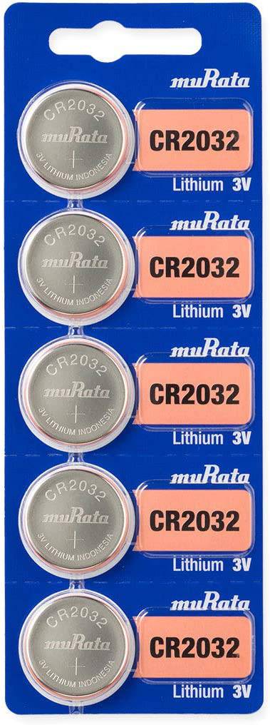 Murata Knopfzelle CR 2032 3 V 5 St. Lithium CR2032-BEABAE