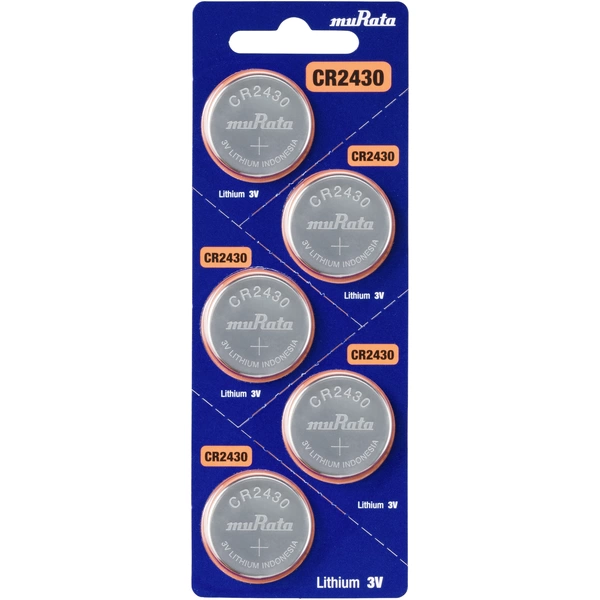 Murata Knopfzelle CR 2430 3 V 5 St. 300 mAh Lithium CR2430-BEABAE Murata Knopfzelle CR 2430 3 V 5 St. 300 mAh Lithium CR2430-BEABAE