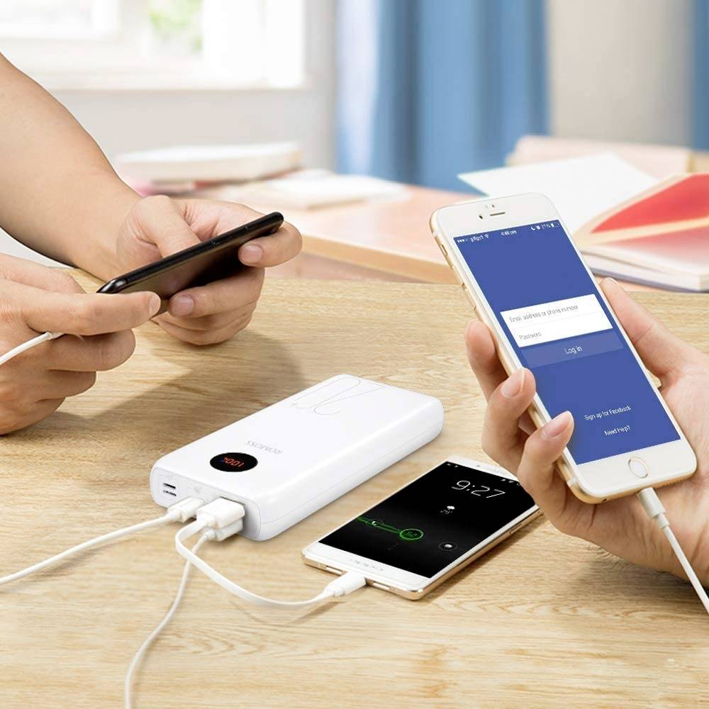 Romoss SW20 Pro Powerbank 20000 mAh Quick Charge Li-Ion Schwarz Statusanzeige