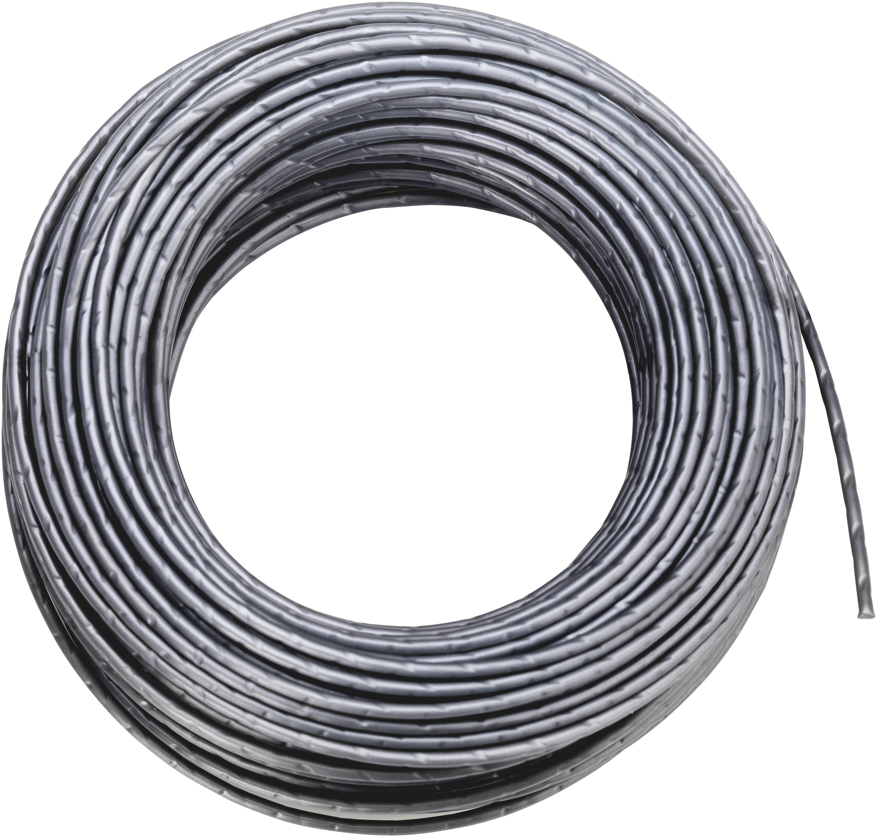 Eine große, aufgewickelte Rolle aus Metallband, die als Bindematerial oder für Bastelarbeiten verwendet werden kann.