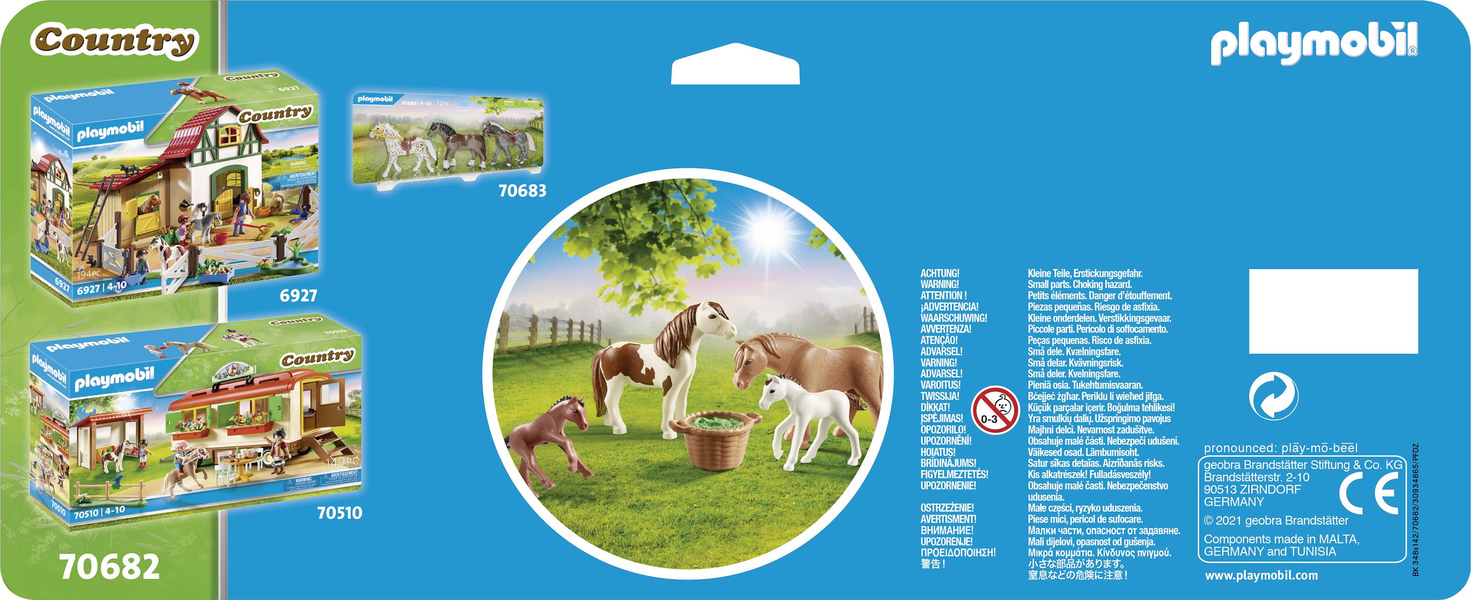 Playmobil® Country Ponys mit Fohlen 70682