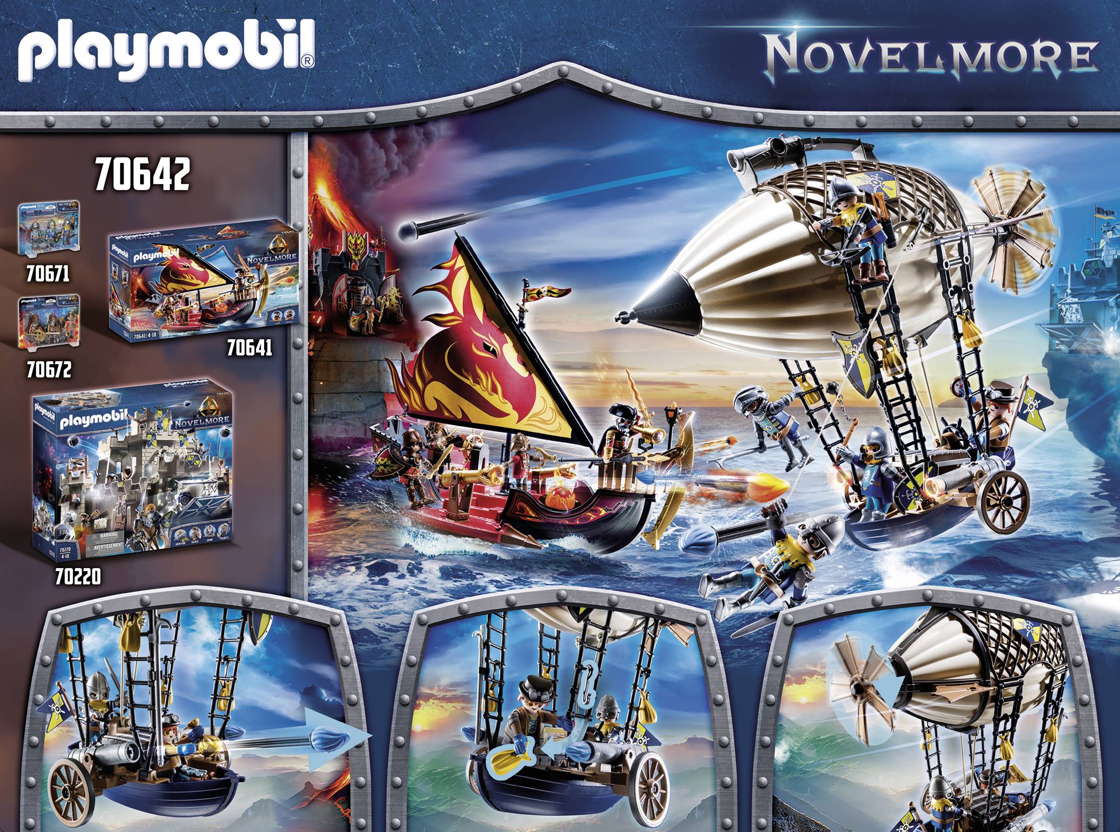 Playmobil Novelmore Zeppelin 70642 (Gebraucht) in Knonau für CHF 27