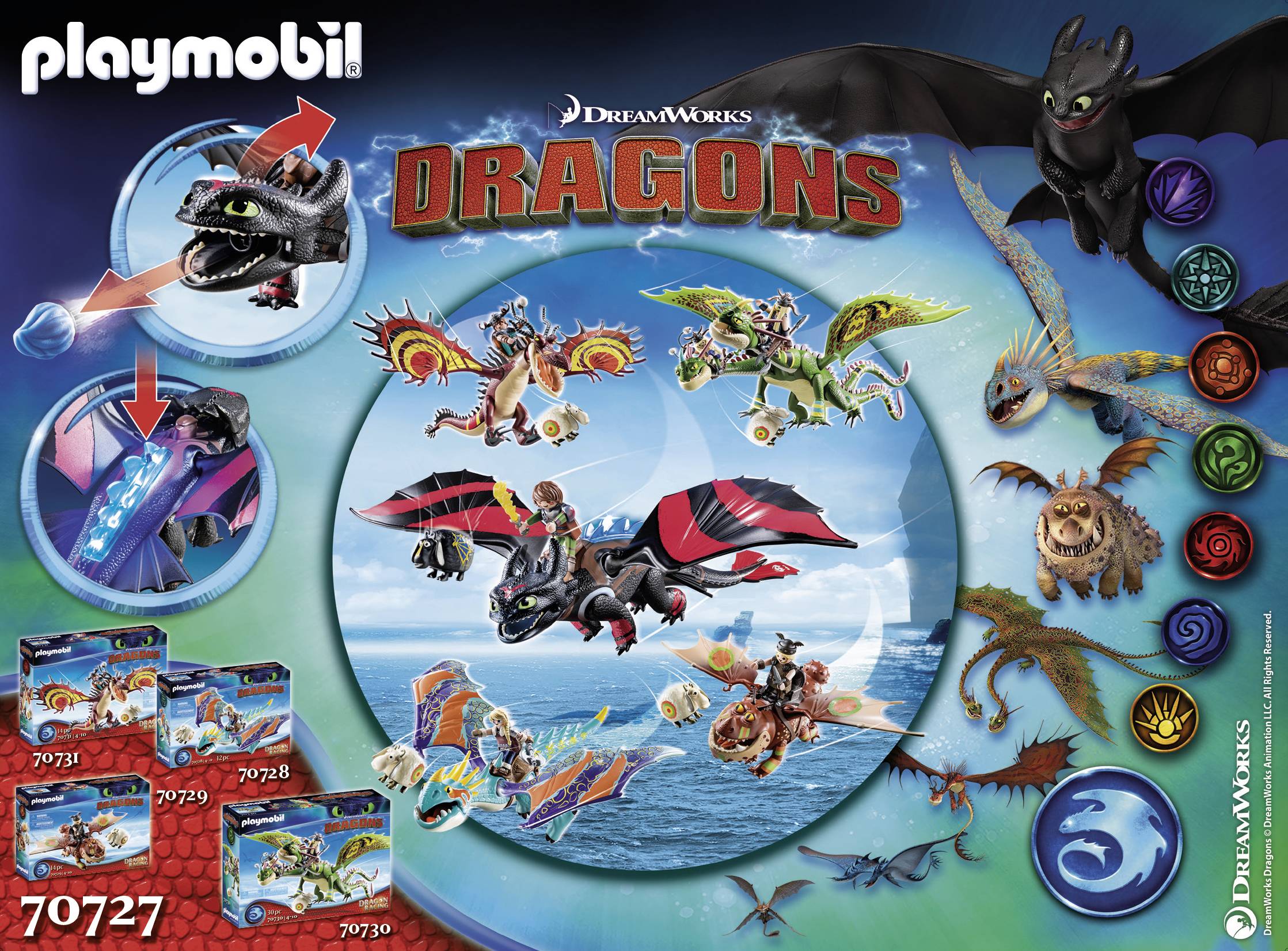 Playmobil® Dragons Dragon Racing: Hicks und Ohnezahn 70727