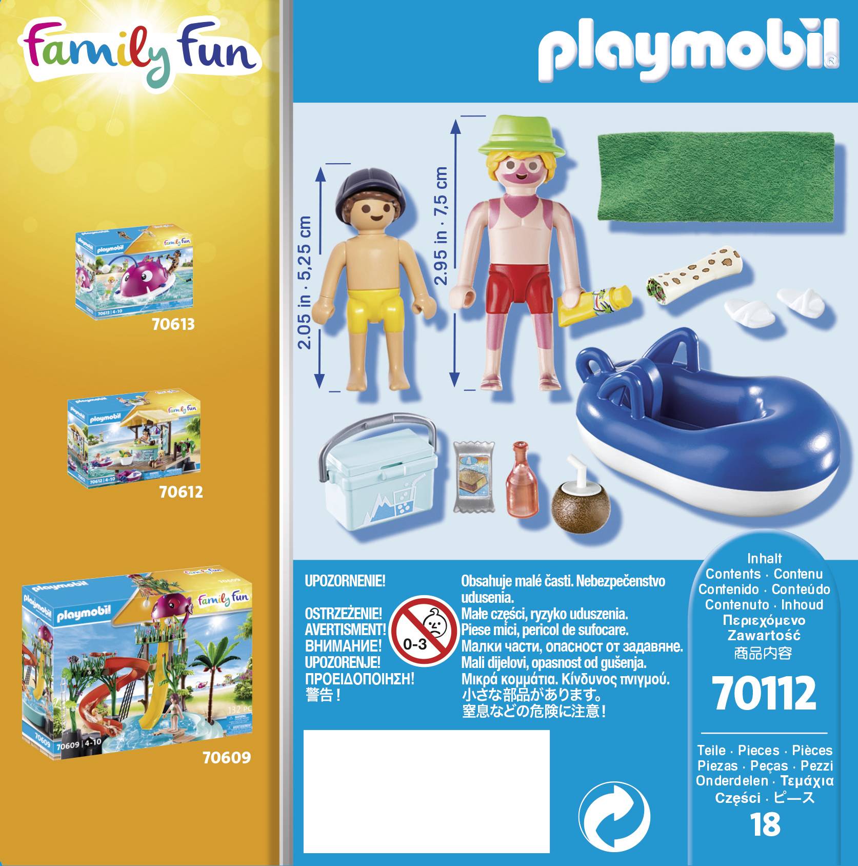 Playmobil® Family Fun Badegast mit Schwimmreifen 70112