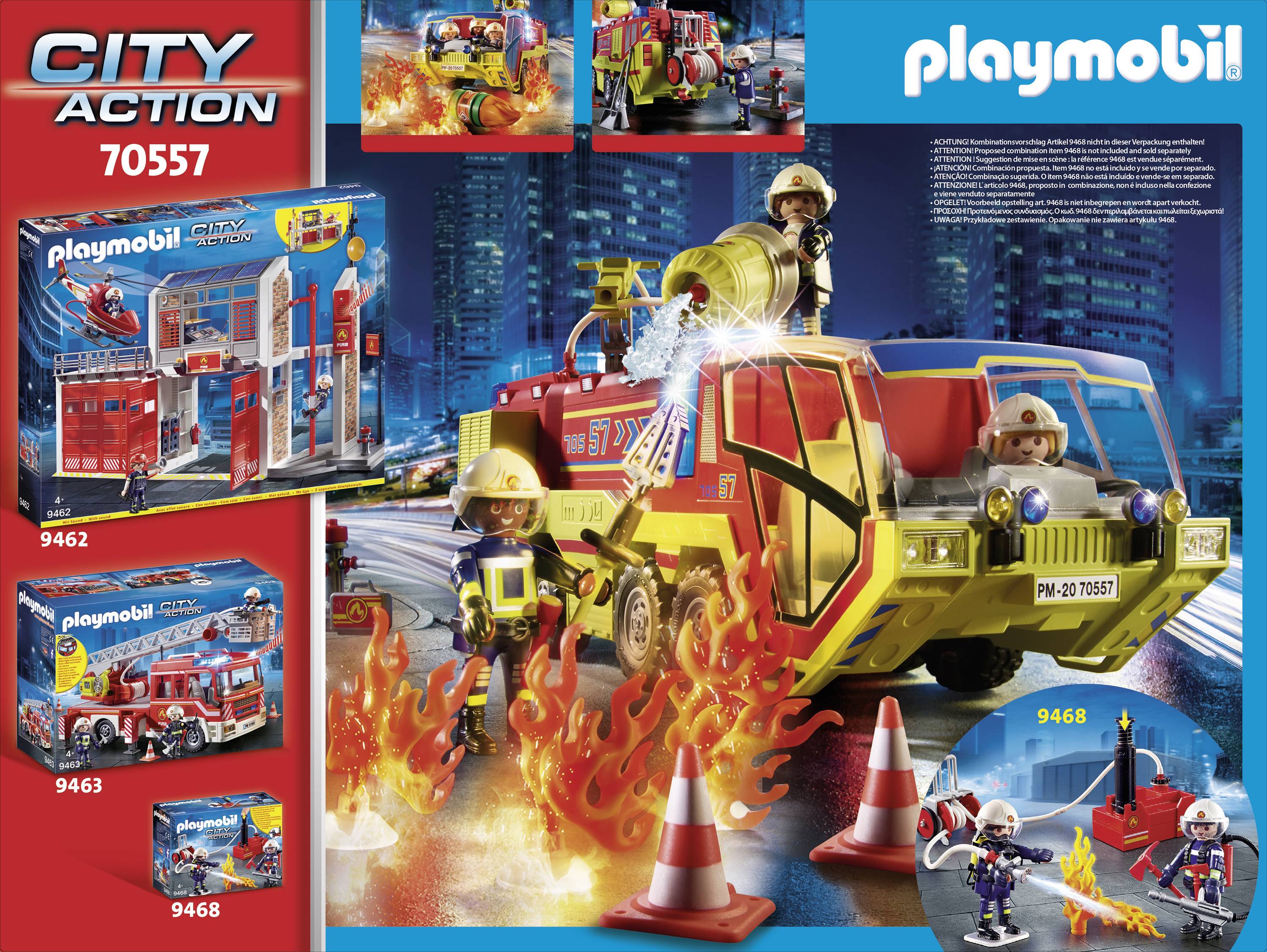 Playmobil® City Action Feuerwehreinsatz mit Löschfahrzeug 70557