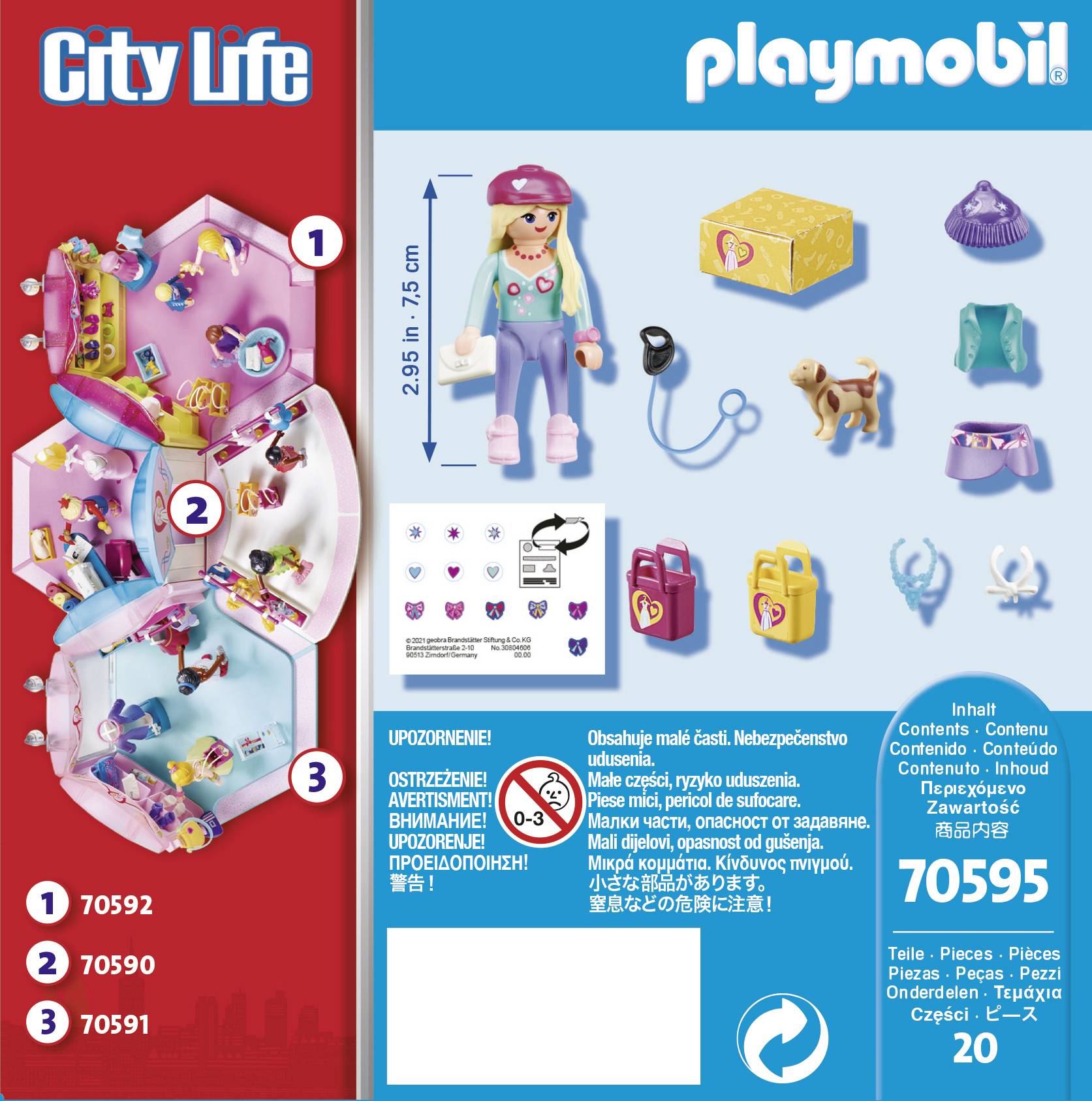 Playmobil® City Life Fashion Girl mit Hund 70595