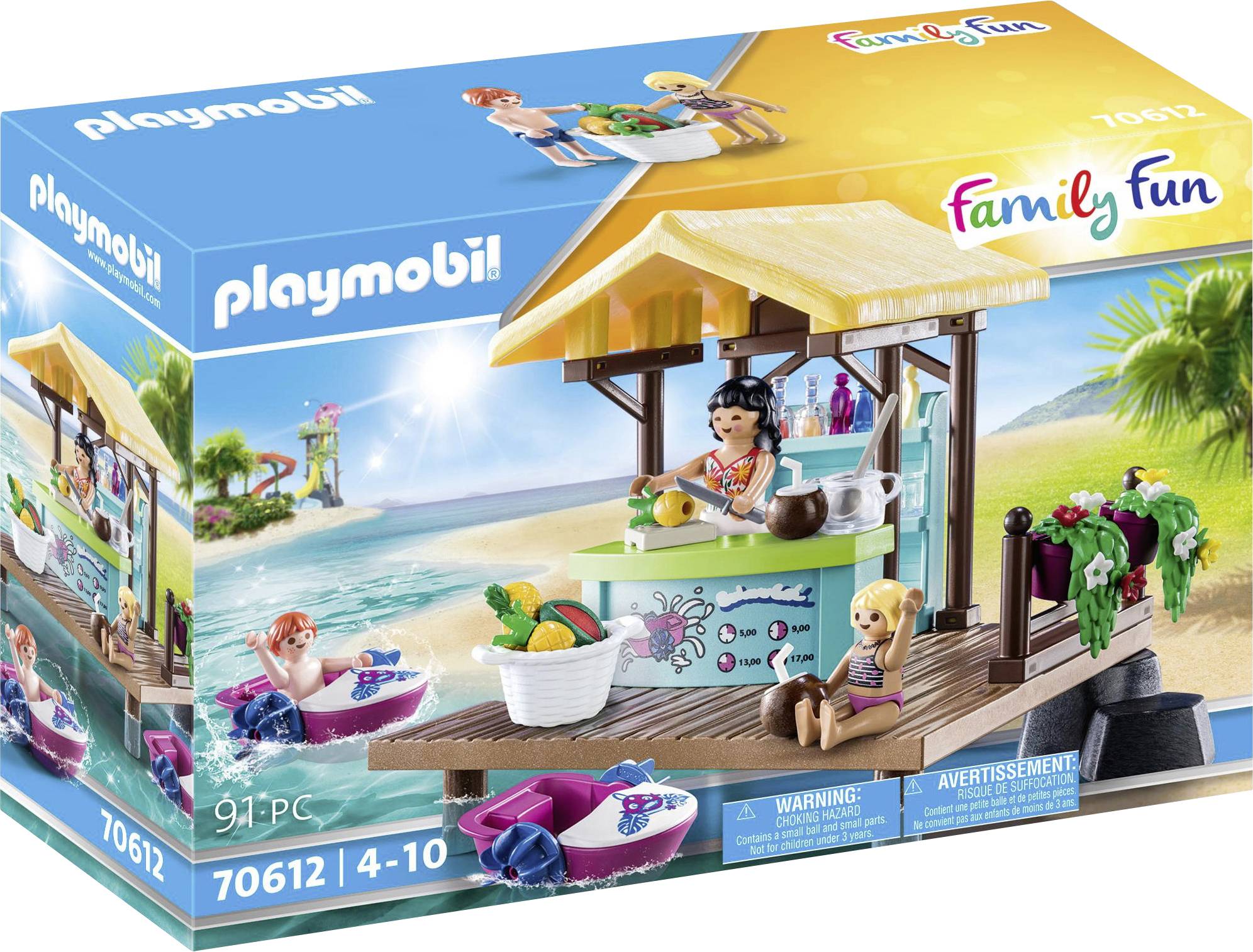 Playmobil® Family Fun Paddleboot-Verleih mit Saftbar 70612