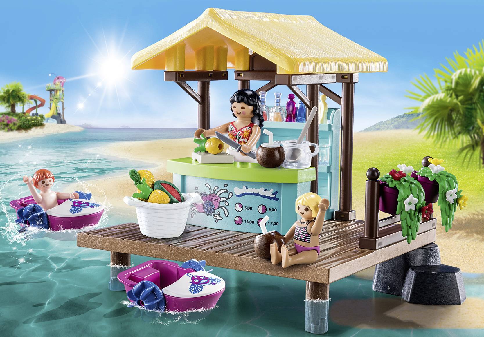 Playmobil® Family Fun Paddleboot-Verleih mit Saftbar 70612