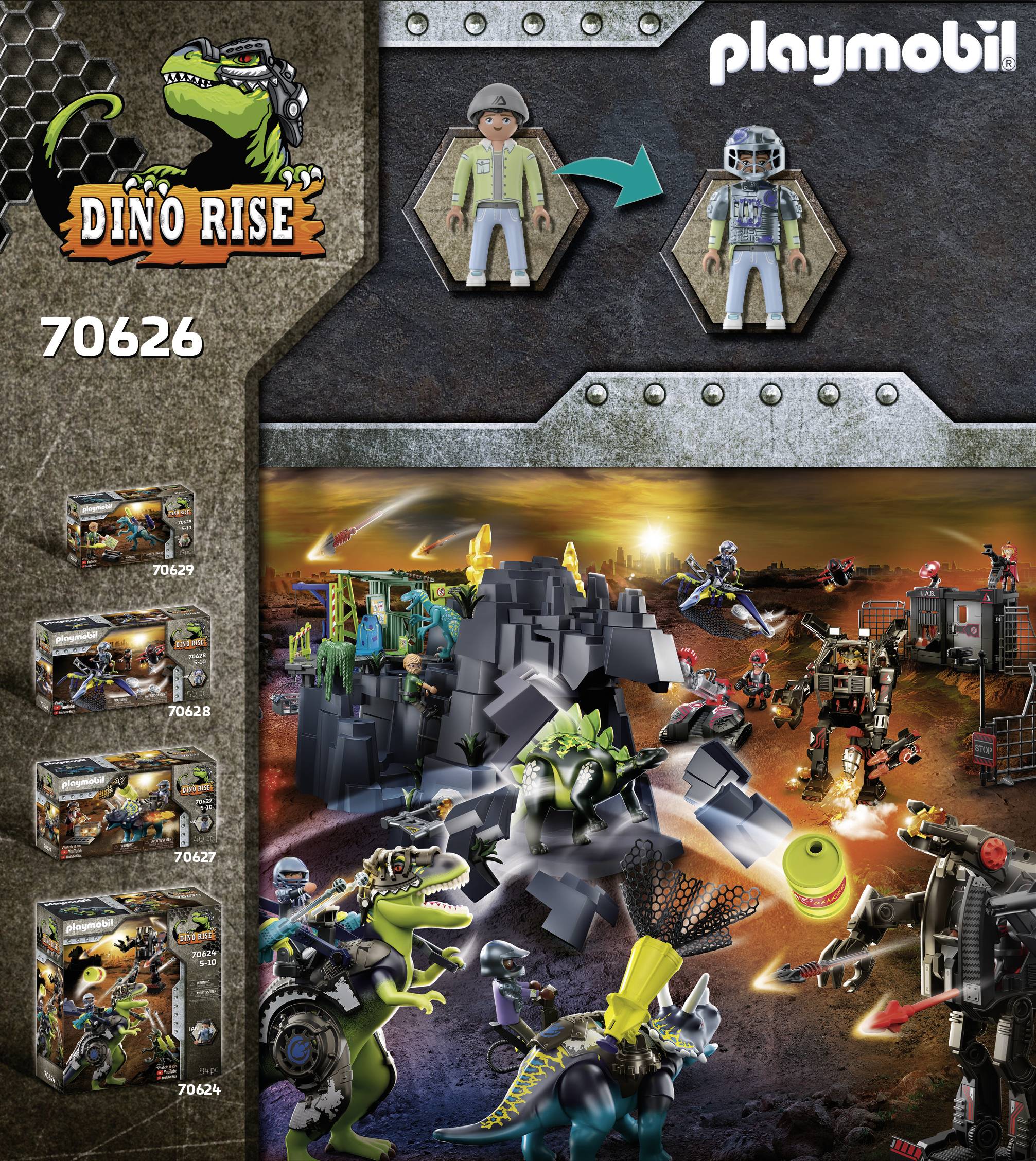 Playmobil® Dino Rise Saichania: Abwehr des Kampfläufers 70626