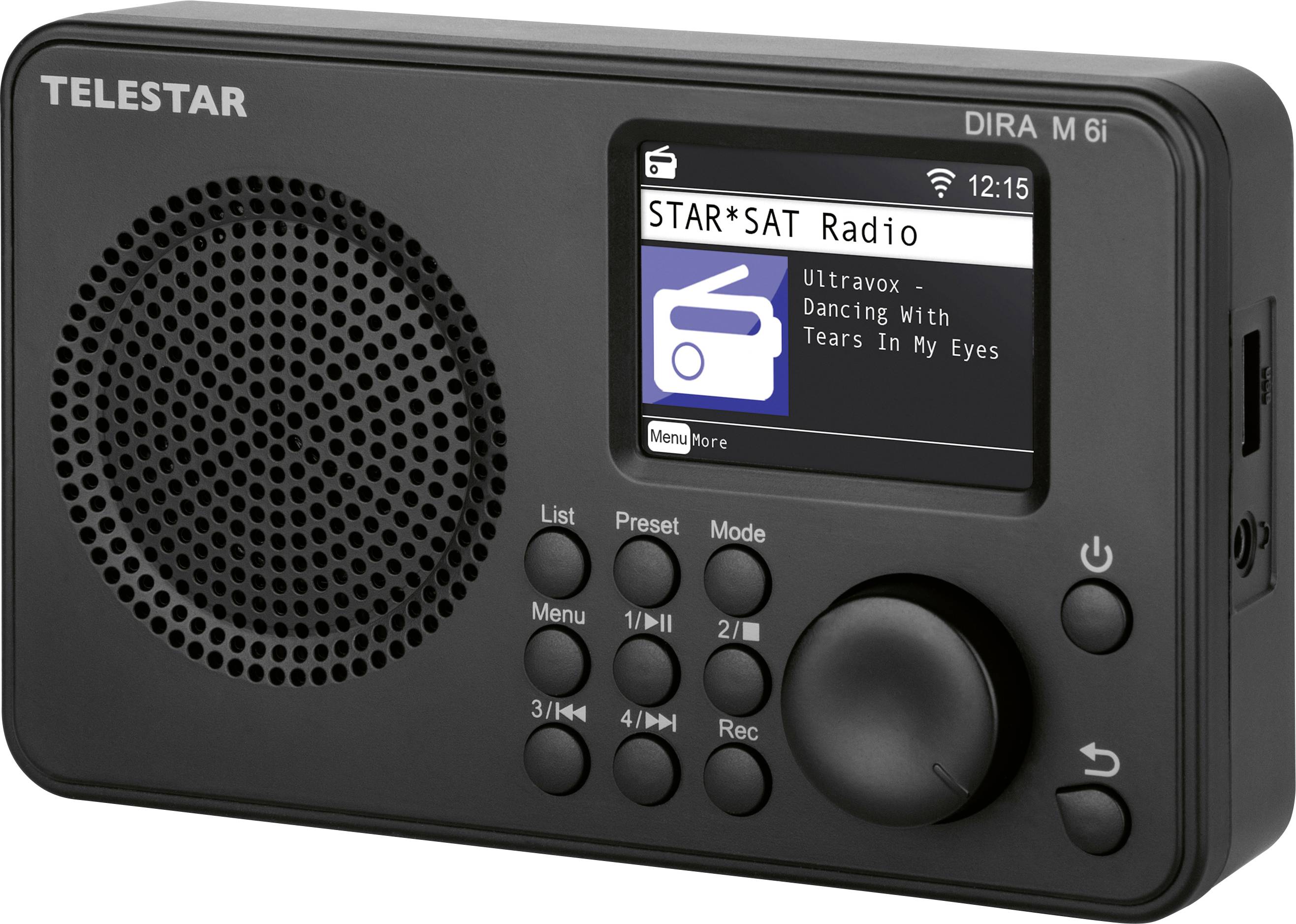 Telestar DIRA M 6i Internet Tischradio Internet, DAB+, UKW Bluetooth®, DLNA, USB, WLAN, Internetradio Aufnahmefunktion, DLNA-fähig, Weckfunktion Sc