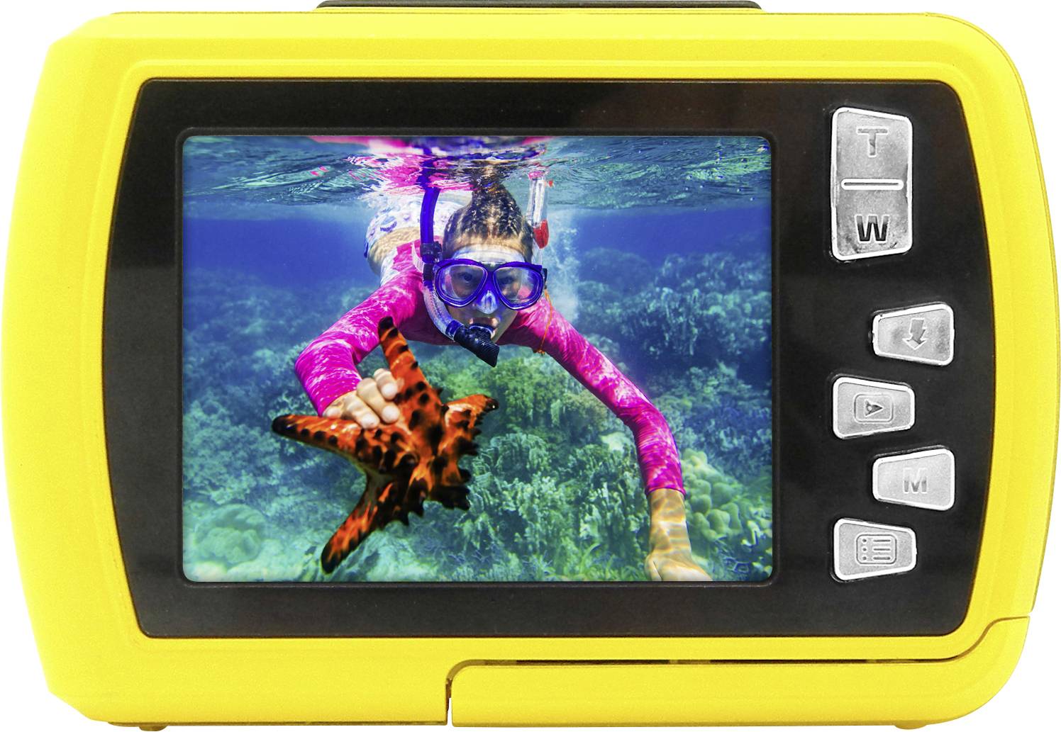 Aquapix W2024 Splash Yellow Digitalkamera 16 Megapixel Gelb Unterwasserkamera