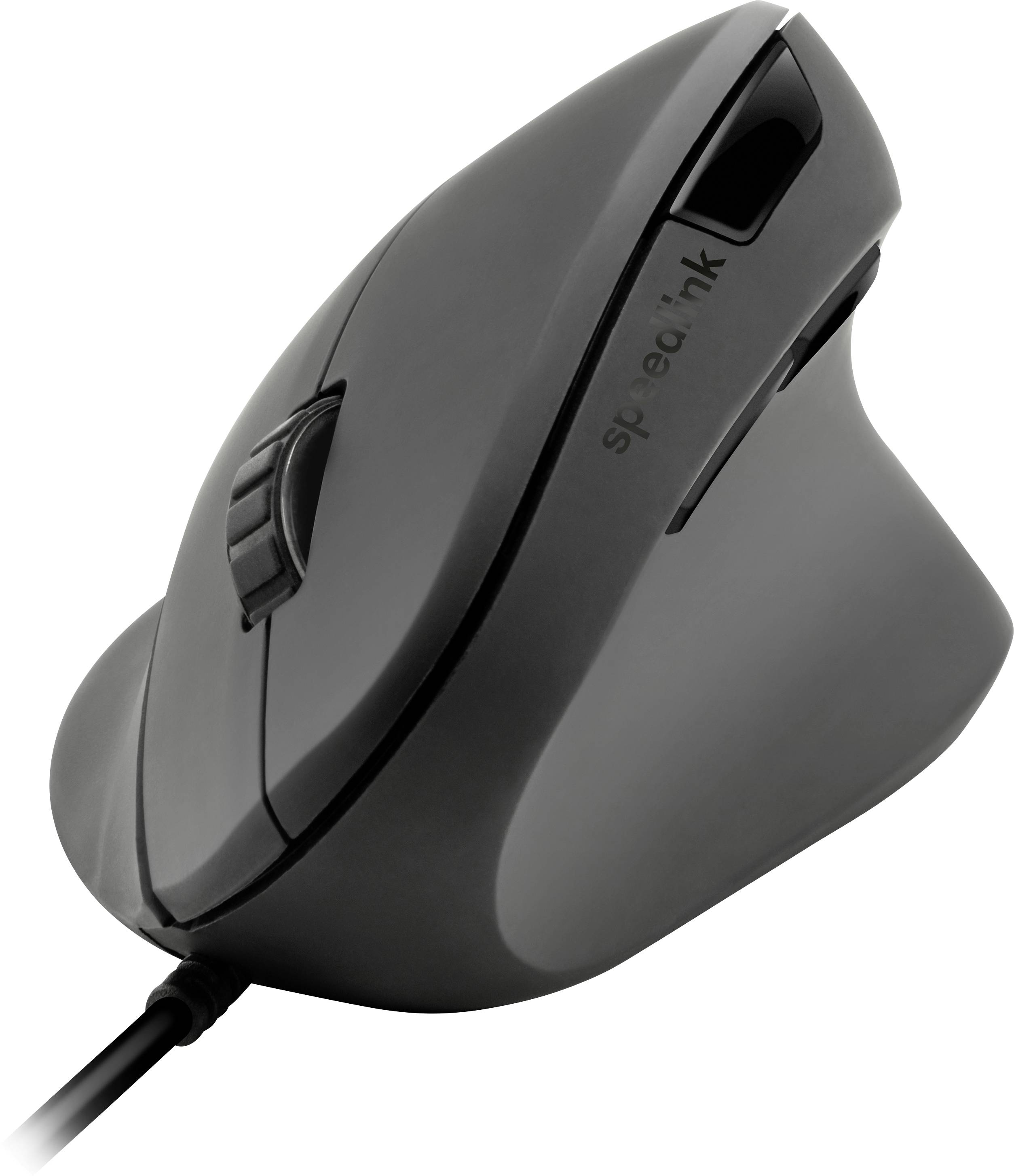 SpeedLink SL-610019-BK-01 Ergonomische Maus USB Optisch Schwarz 5 Tasten 800 dpi, 1200 dpi, 1600 dp