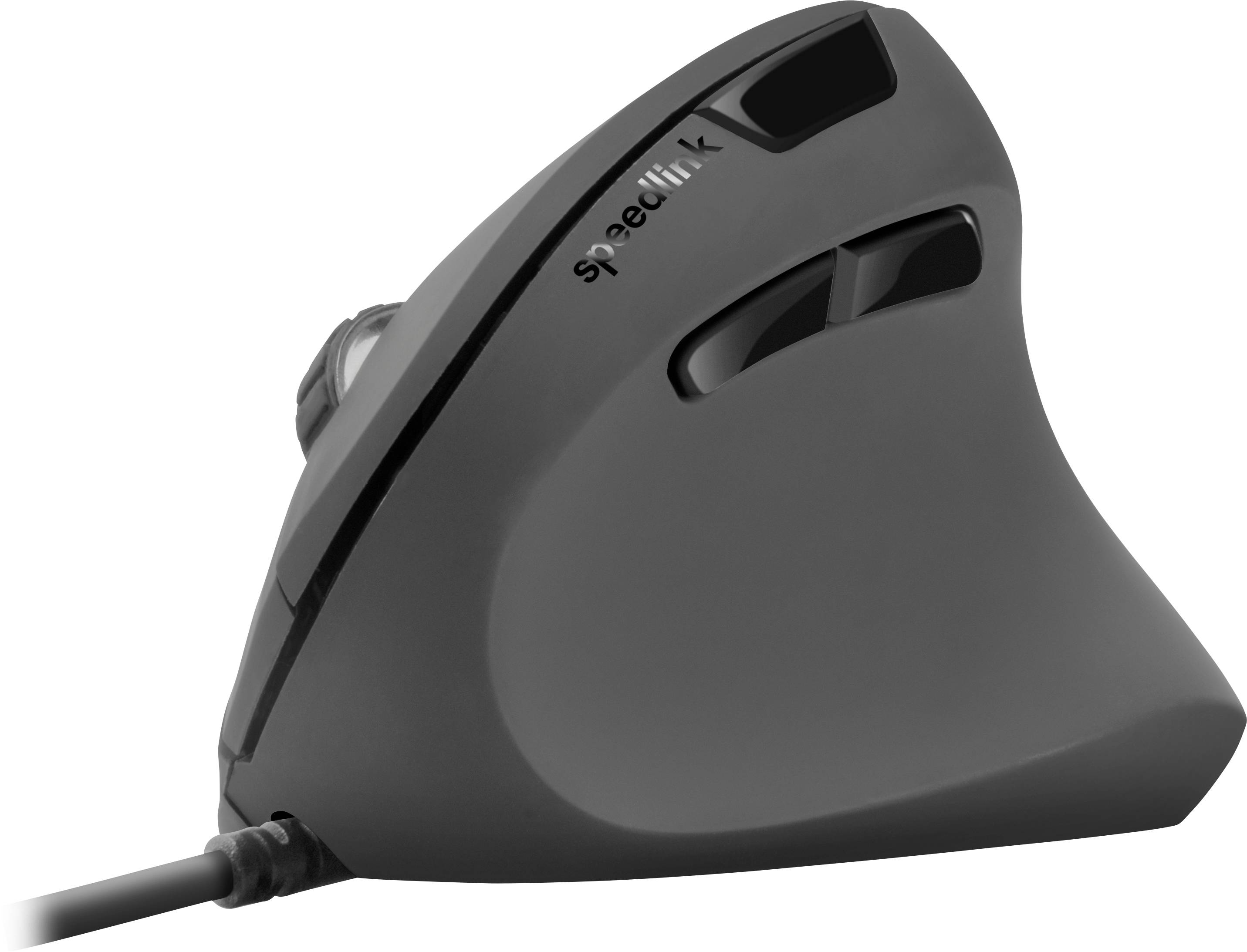 SpeedLink SL-610019-BK-01 Ergonomische Maus USB Optisch Schwarz 5 Tasten 800 dpi, 1200 dpi, 1600 dp