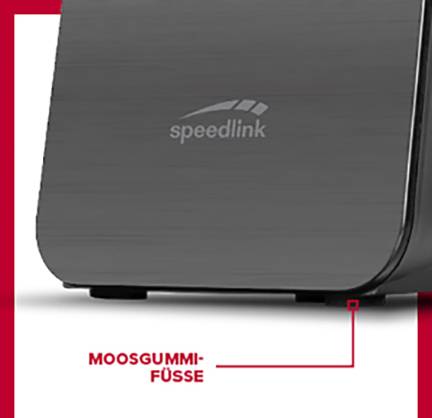 SpeedLink SL-810005-BK 2.0 PC-Lautsprecher USB 6 W Schwarz