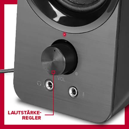 SpeedLink SL-810005-BK 2.0 PC-Lautsprecher USB 6W Schwarz