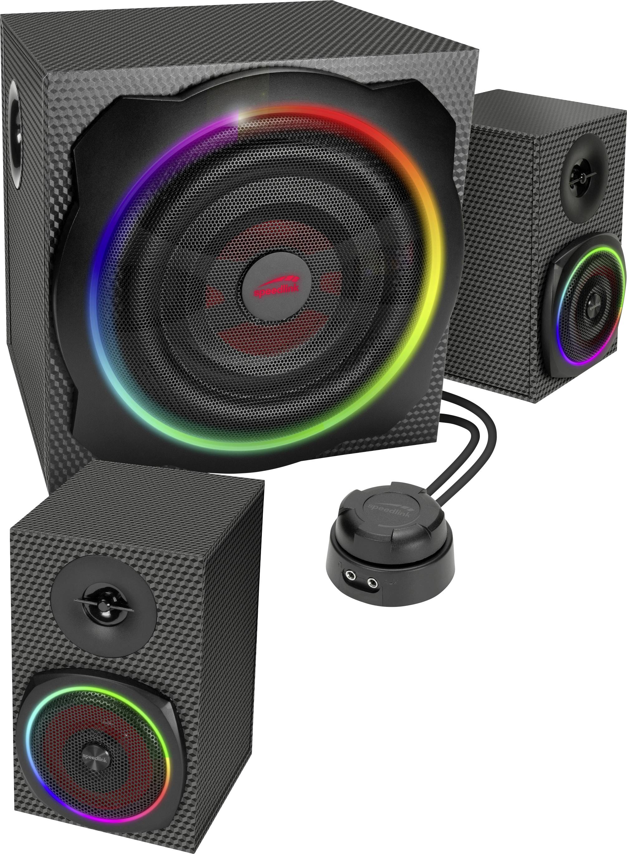 SpeedLink SL-830100-BK 2.1 PC-Lautsprecher Bluetooth®, Kabelgebunden, USB 60 W Schwarz