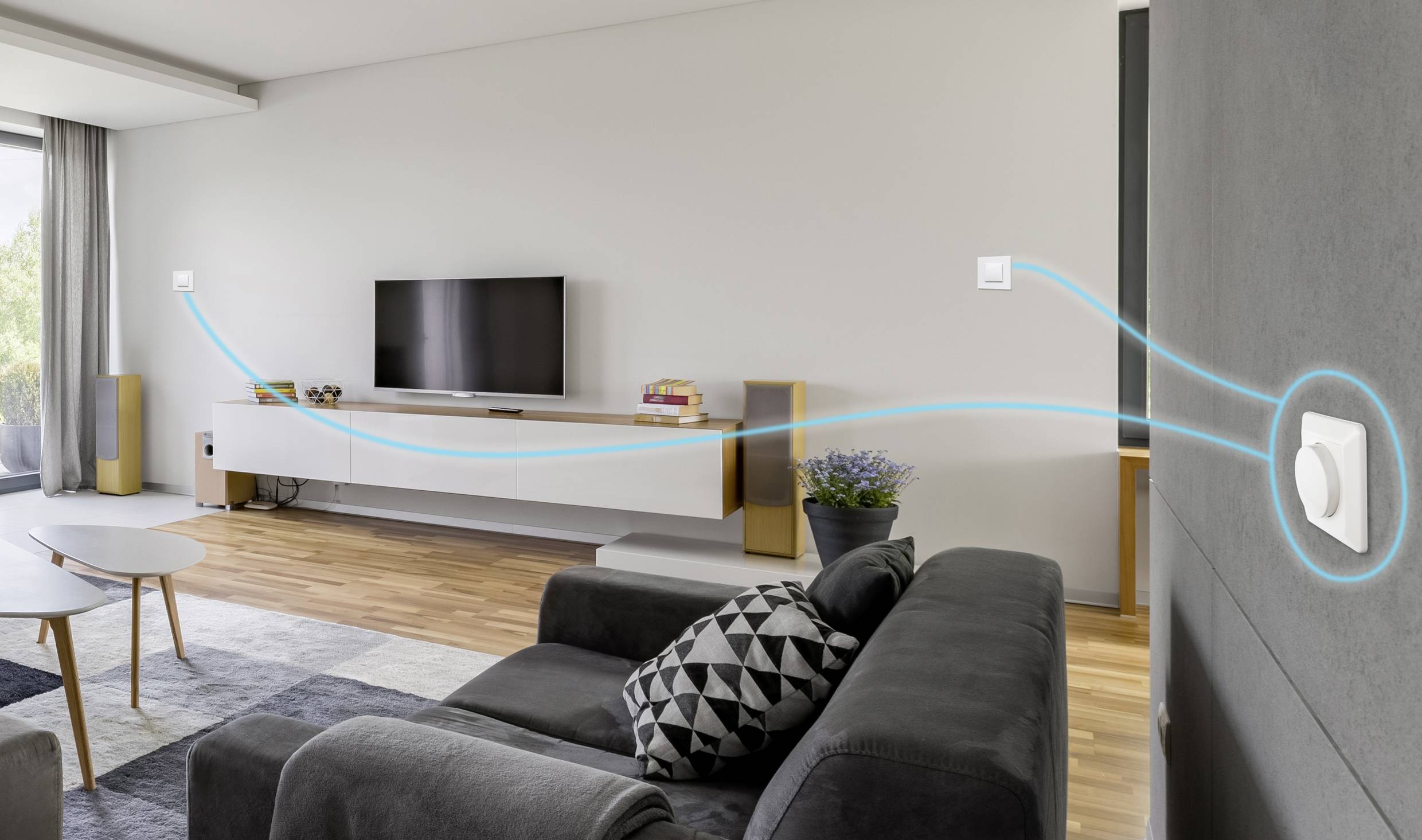 Sygonix SY-4697886 Drehdimmer, Universal-Dimmer Geeignet für Leuchtmittel: Halogenlampe, LED-Lampe, Glühlampe