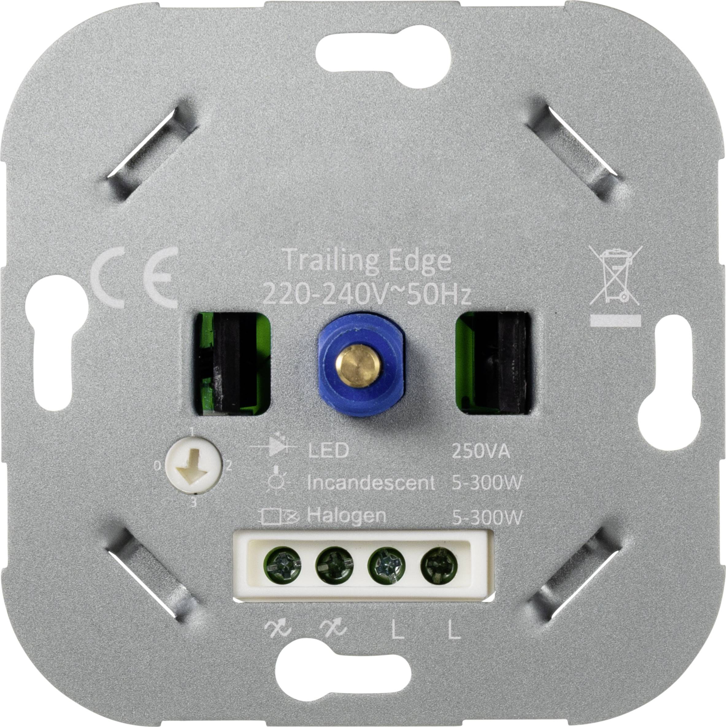 Sygonix SY-4697892 Drehdimmer Geeignet für Leuchtmittel: Halogenlampe, LED-Lampe, Glühlampe