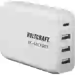 VOLTCRAFT UC-4ACX002 USB Ladegerät 62W 1x USB-C®, 3x USB-A USB PD Weiß Innenbereich VOLTCRAFT UC-4ACX002 USB Ladegerät 62W 1x USB-C®, 3x USB-A USB PD Weiß Innenbereich