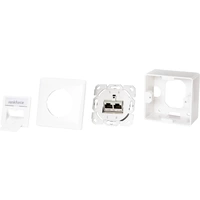 Renkforce Netzwerkdose Aufputz CAT 6 2 Port Reinweiß Renkforce Netzwerkdose Aufputz CAT 6 2 Port Reinweiß
