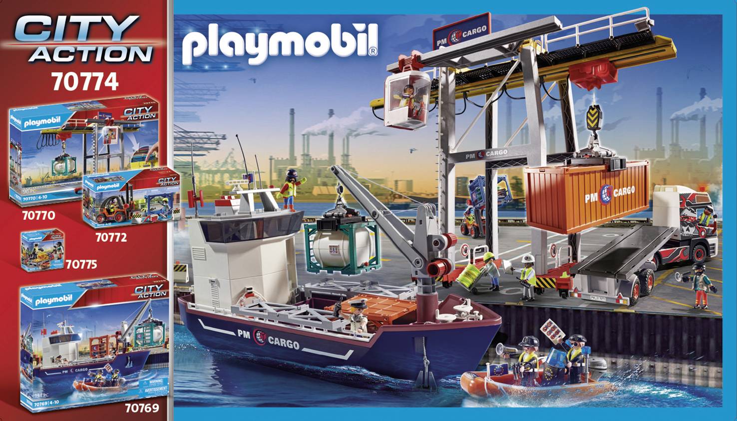 Playmobil® City Action Containerfertigung 70774