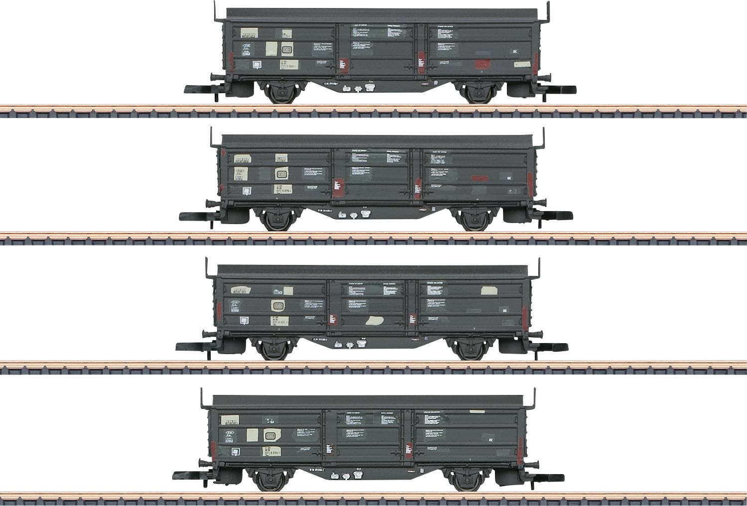 Märklin 082155 Schiebedach-/Schiebewandwagen Tbis 871 der DB, 4er-Set