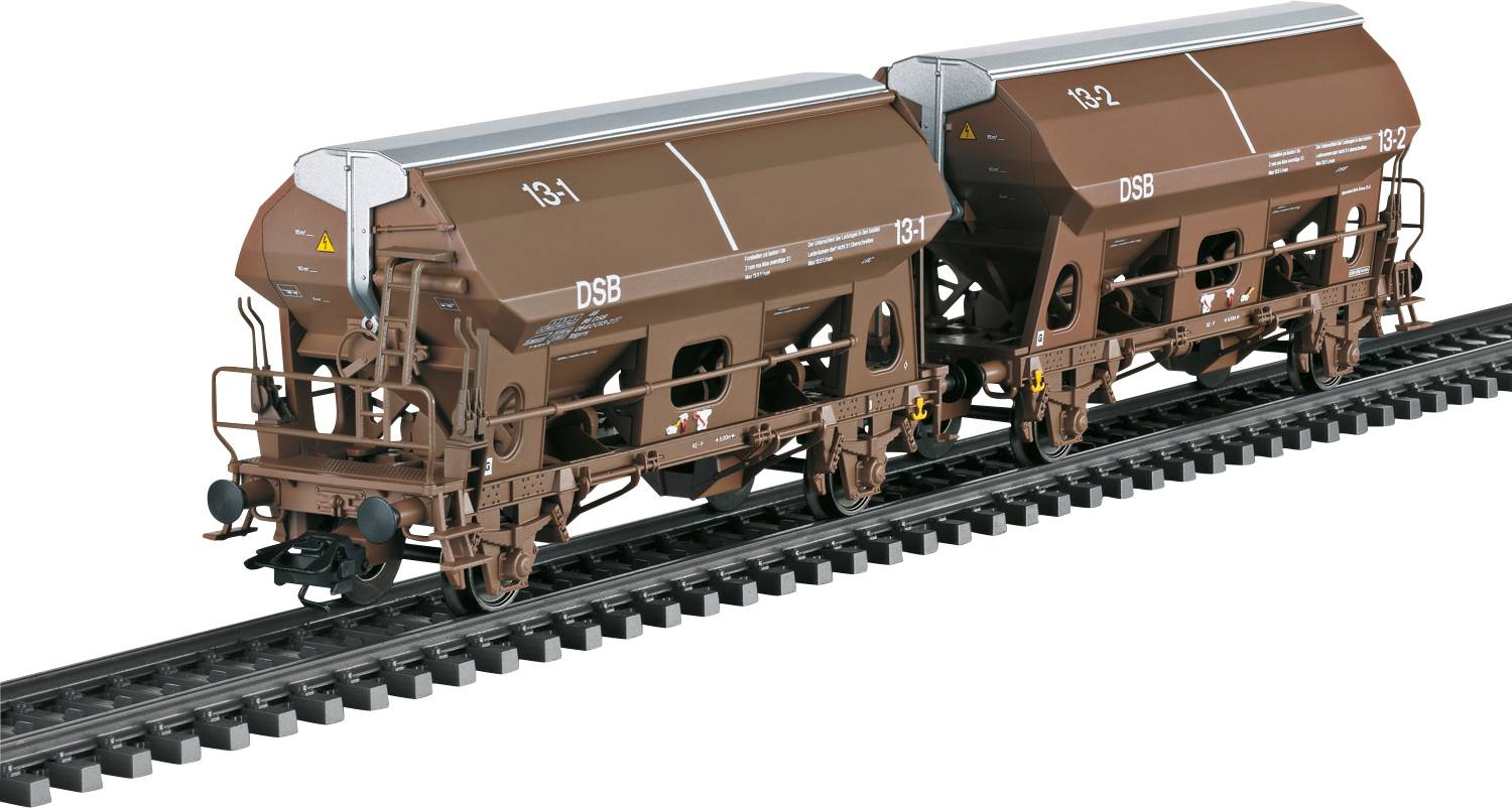 Märklin 046309 Schwenkdachwagen Tdgrrs der Dänischen Staatsbahnen (DSB), 6 Paare