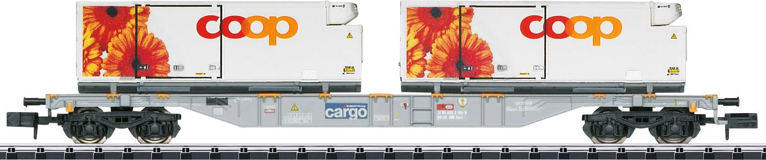 MiniTrix T15491 N Containertragwagen "coop®" der SBB
