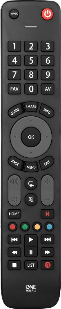 One For All Evolve TV Universal Fernbedienung Schwarz