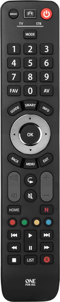 One For All Evolve 2 Universal Fernbedienung Schwarz