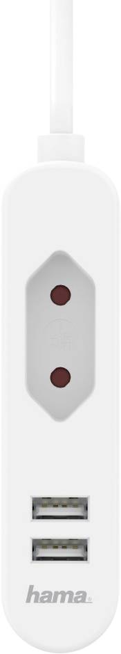 Hama 00133751 Steckdosenleiste ohne Schalter Weiß Eurostecker 1 St.