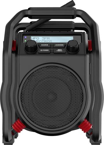 PerfectPro UBOX400R Baustellenradio DAB , UKW Bluetooth®, AUX stoßfest Schwarz  - Onlineshop Voelkner