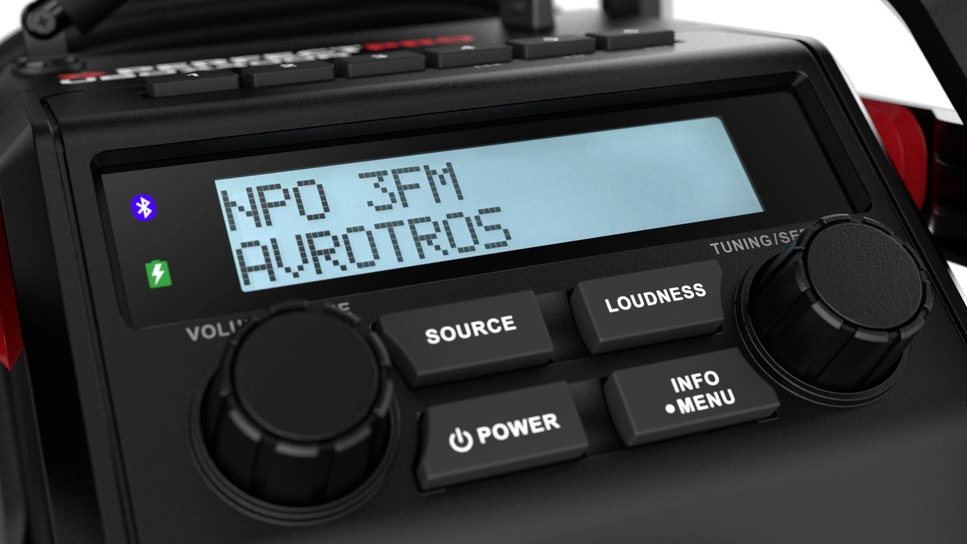 PerfectPro UBOX400R Baustellenradio DAB+, UKW Bluetooth®, AUX stoßfest Schwarz