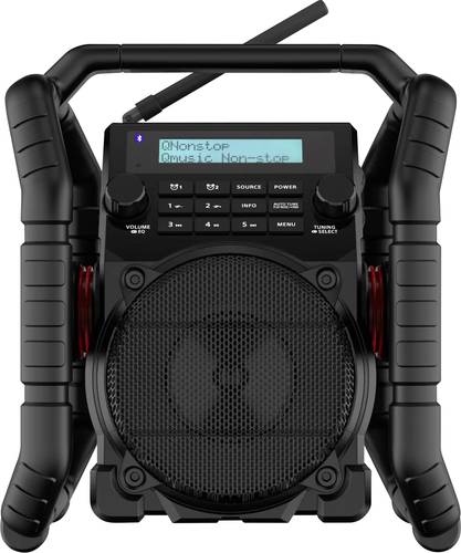 PerfectPro UBOX500R Baustellenradio DAB+,UKW Bluetooth®,AUX,USB,UKW Akku-Ladefunktion,stoßfest Sc