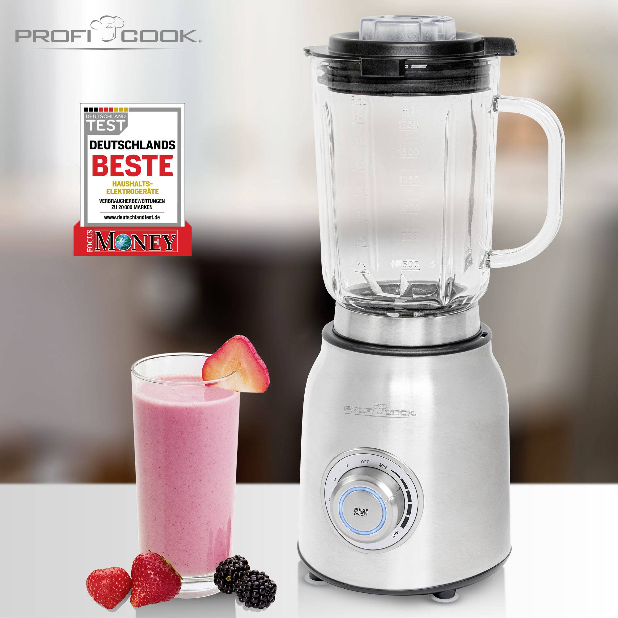 Profi Cook PC-UM 1207 PC-UM 1207 501207 Standmixer Edelstahl