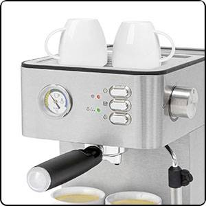 Profi Cook PC-ES 1209 Espressomaschine mit Siebträger Edelstahl 850W