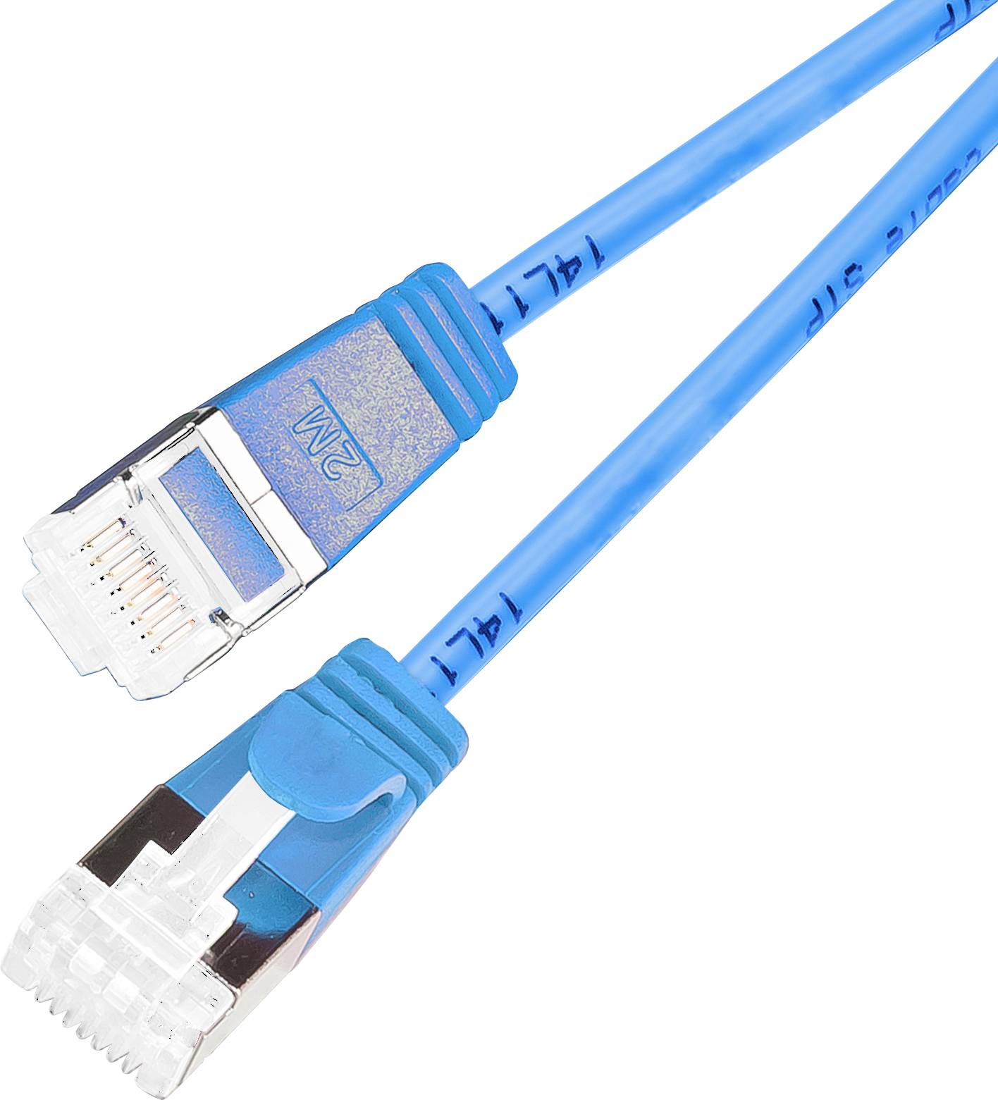Wirewin 9120042360328 RJ45 Netzwerkkabel, Patchkabel CAT 6a S/STP 1.00m Blau 1St.