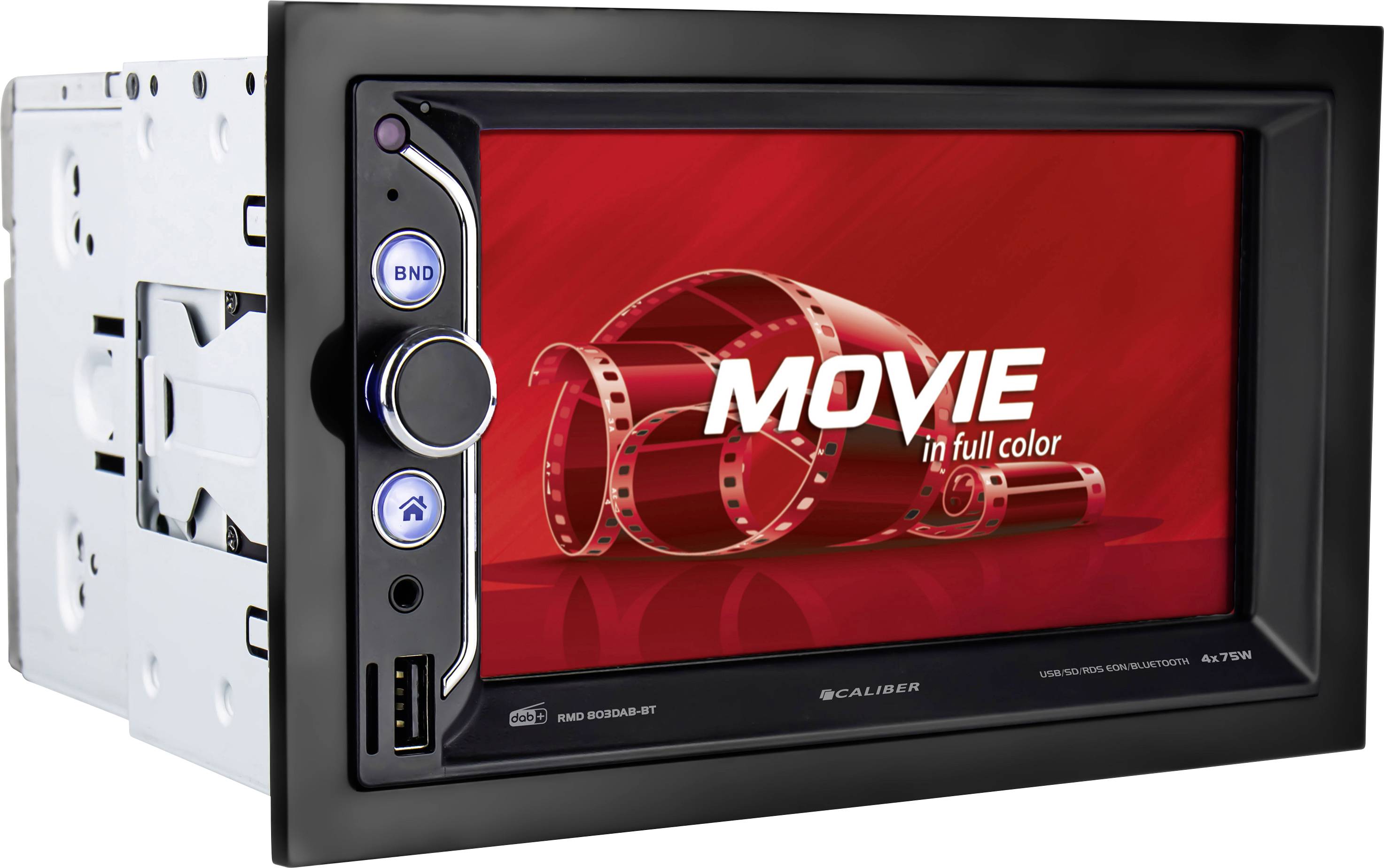 Caliber RMD803DAB-BT Moniceiver Anschluss für Rückfahrkamera, Bluetooth®-Freisprecheinrichtung, DAB+ Tuner, inkl. DAB-Antenne