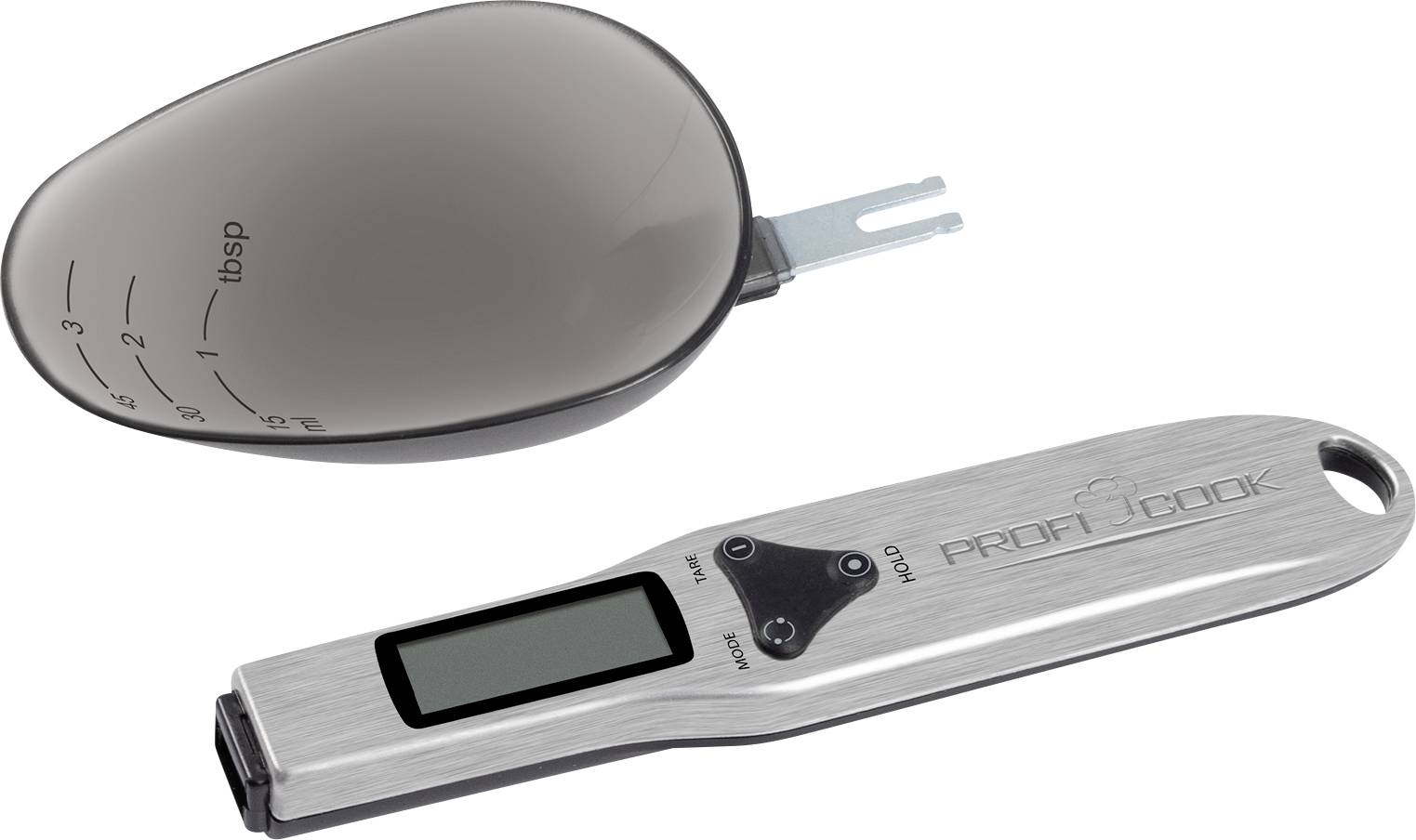 Digitaler Löffel mit LCD-Display zur genauen Messung von Zutatenmengen in Esslöffeln (tbsp). Ideal für präzises Kochen und Backen.