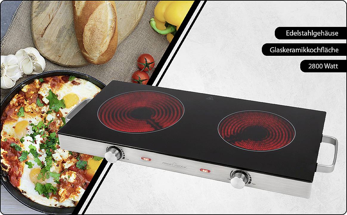 PROFI COOK Doppelkochplatte PC-DKP 1211 inox