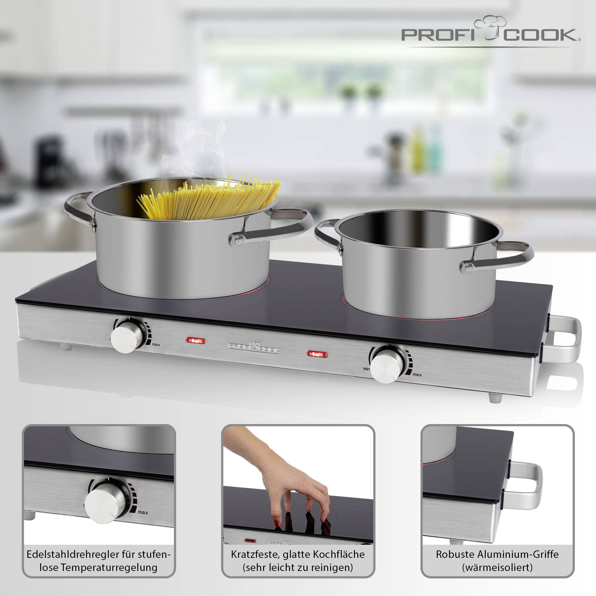 Profi Cook PC-DKP 1211 501211 Kochplatte