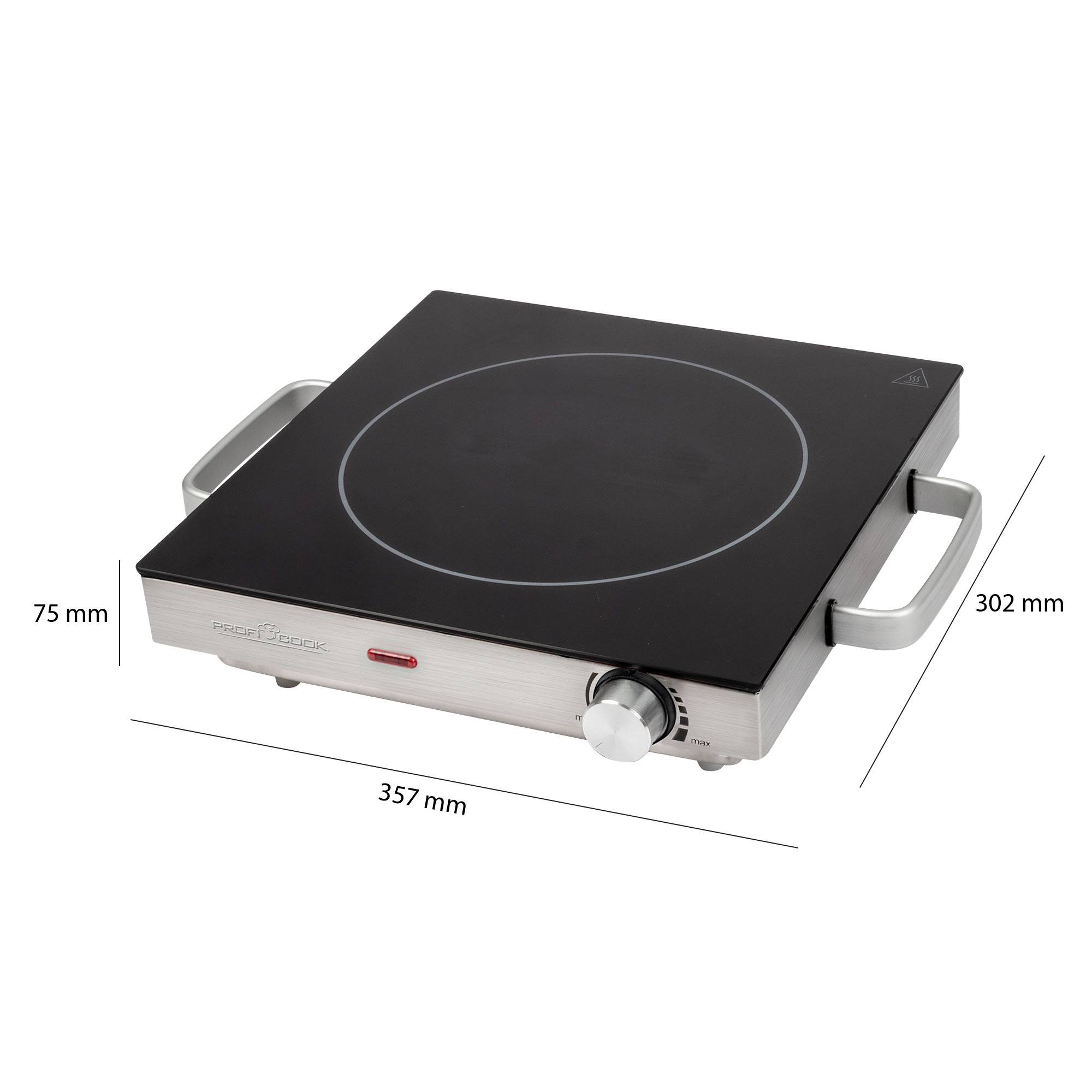 PROFI COOK Einzelkochplatte PC-EKP 1210 inox
