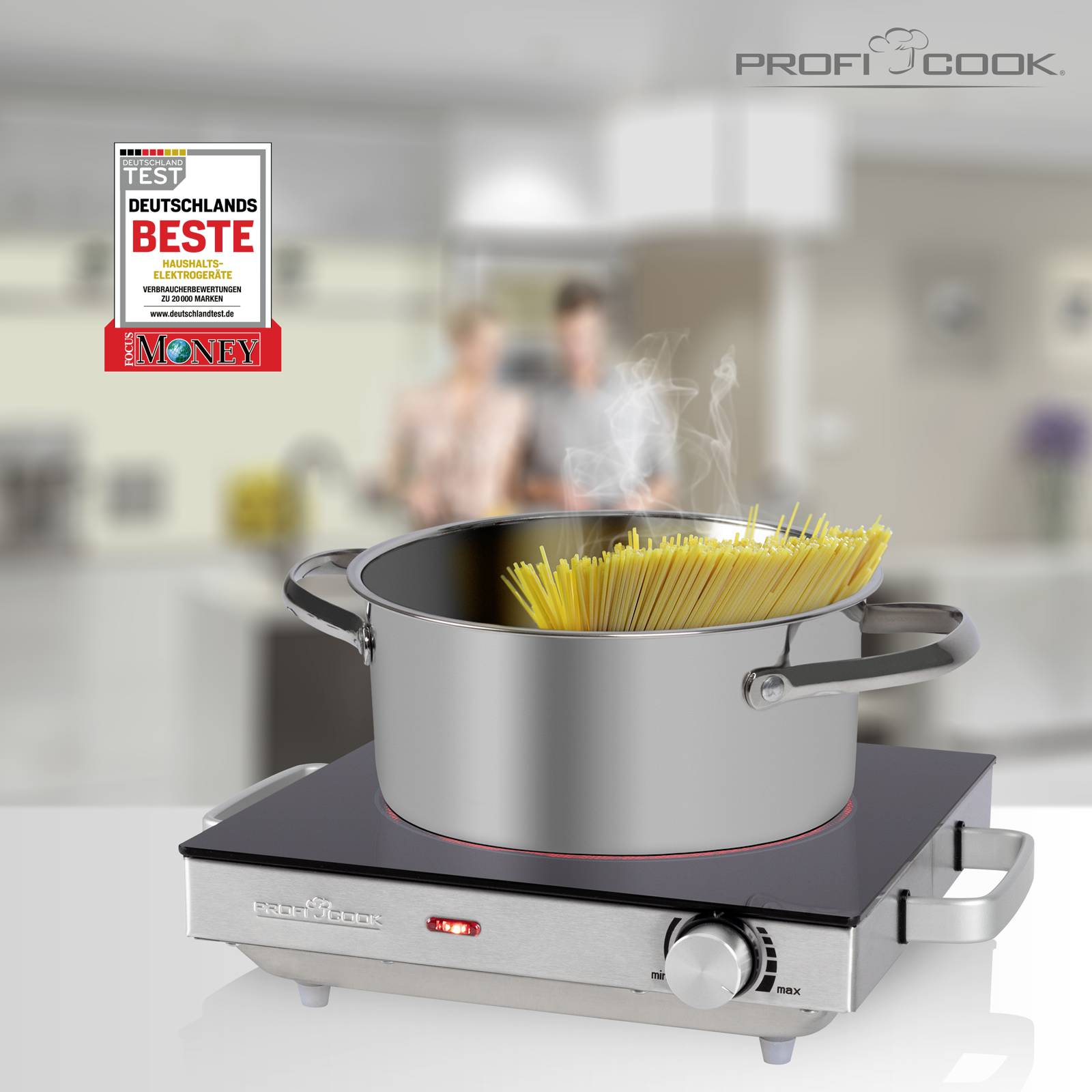 PROFI COOK Einzelkochplatte PC-EKP 1210 inox