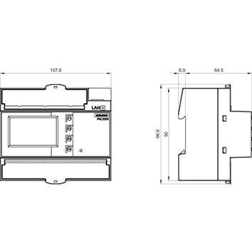 Siemens 7KM2200-2EA40-1JA1 Digitales Hutschienenmessgerät