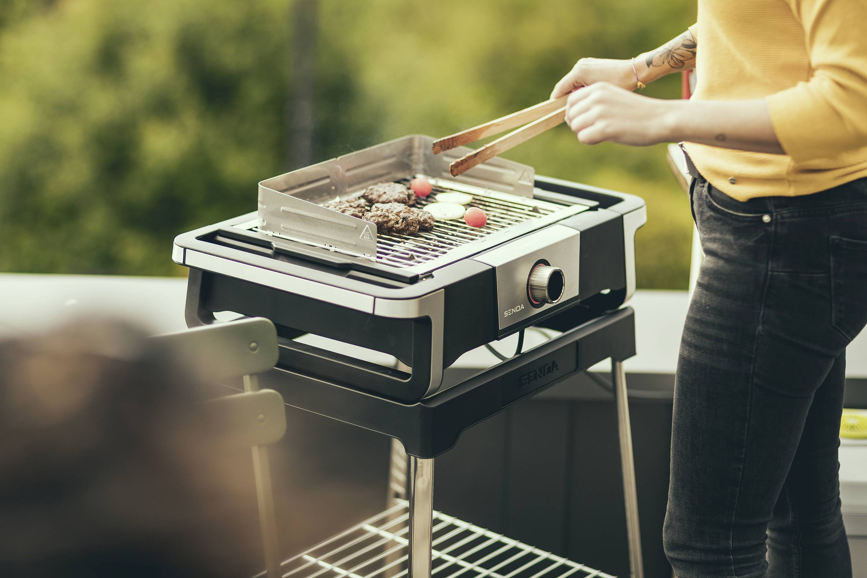 Severin 8118 Elektro Grill 2 Grillzonen Schwarz, Silber