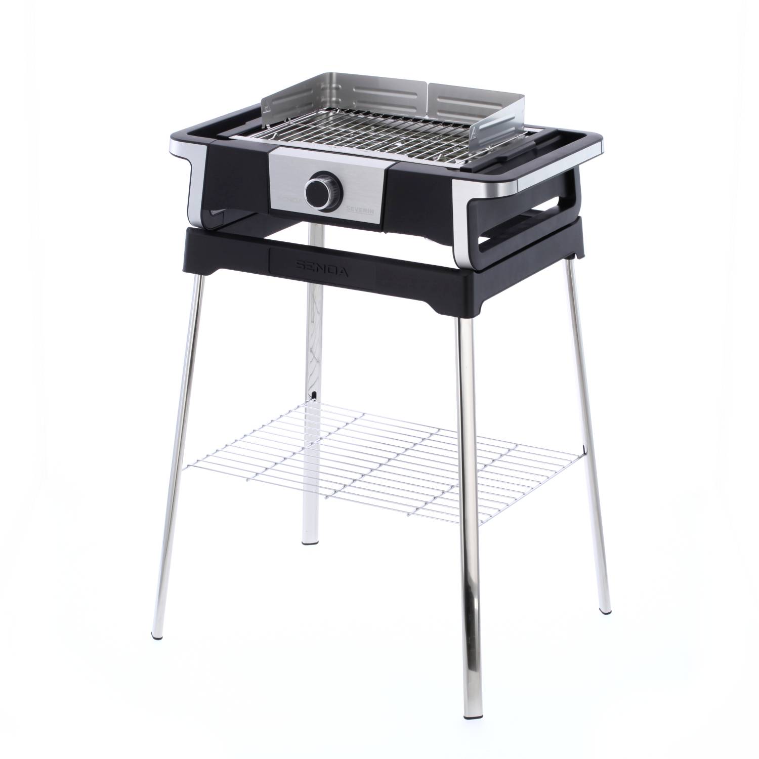 Severin 8118 Elektro Grill 2 Grillzonen Schwarz, Silber