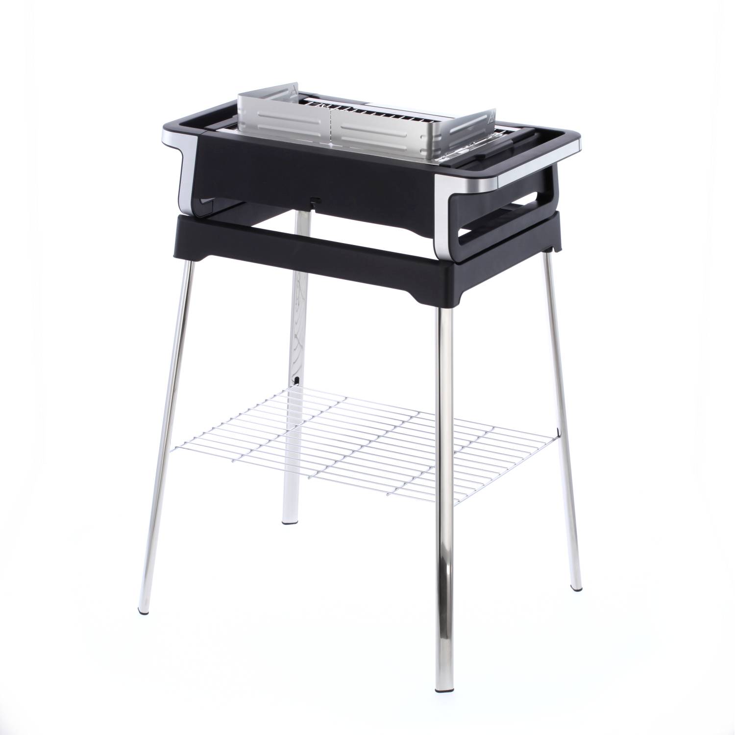 Severin 8118 Elektro Grill 2 Grillzonen Schwarz, Silber
